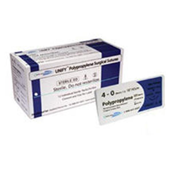 Suture 4-0 Polypropylene FS-2 Unify Prolene Blue 18